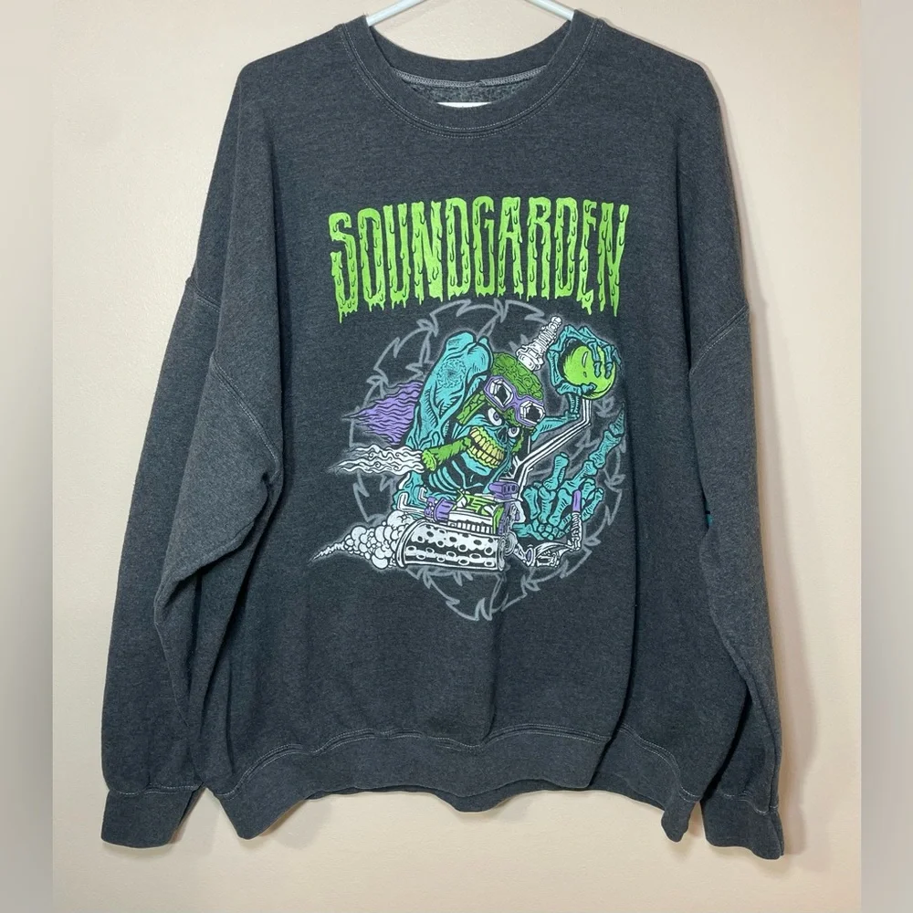 Soundgarden Rat Rod Gray Pullover Oversized Crewneck Sweatshirt. - Picture 1 of 7
